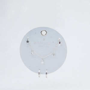 Collar + Aro Comte Plateado Humana