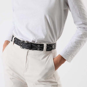 Cinturón Eyelets Negro Tatienne