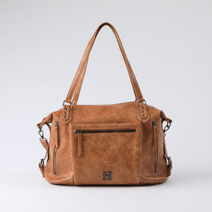 Cartera Hombro Vittoria Camel Humana
