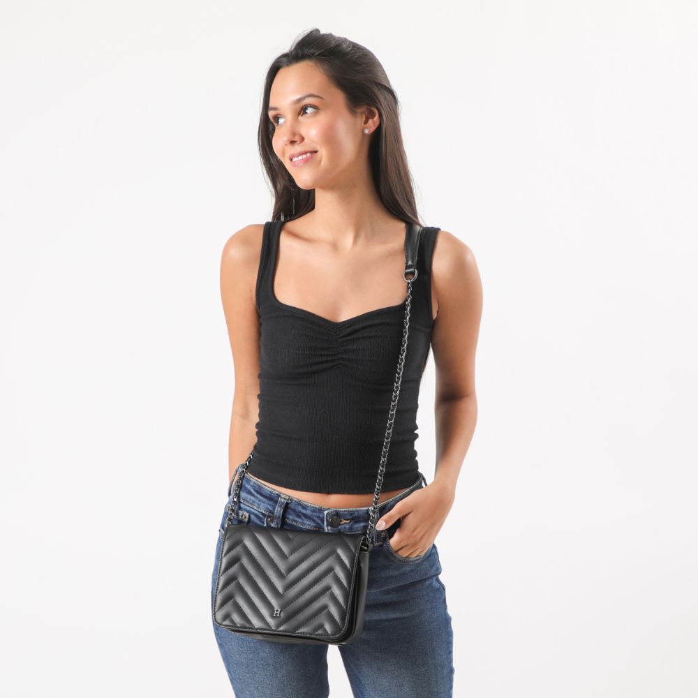 Cartera Cruzada Salamanca Negra Humana