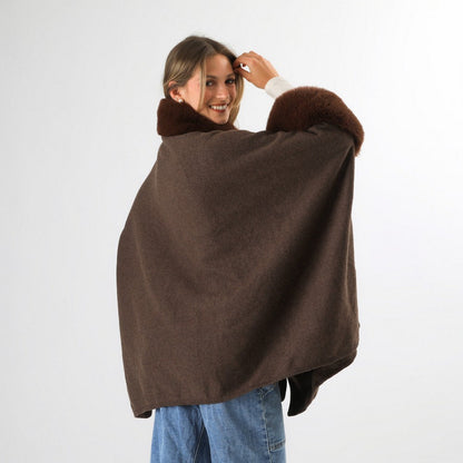 Poncho Mirna Dk Brown Humana