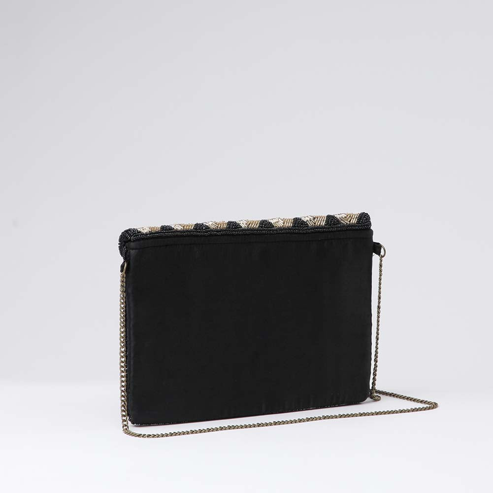 Clutch Zigzag Negro Humana