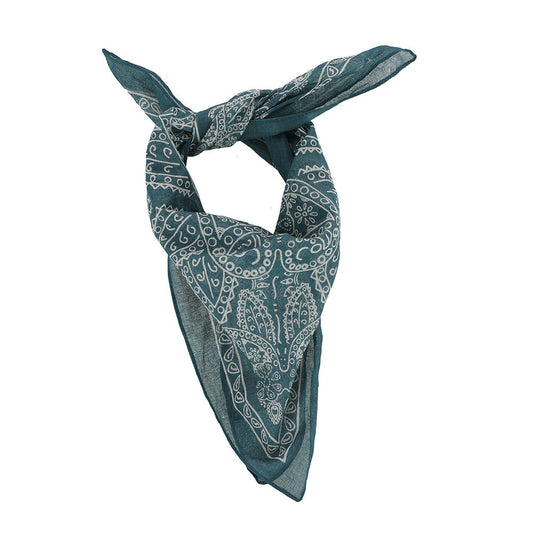 Pañuelo Bandana Estampada Western Azul i-D