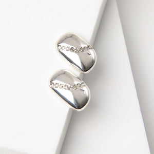 Aros Pegados Meli Plateado Humana