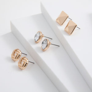 Set de 3 aros Flavia Dorado ID