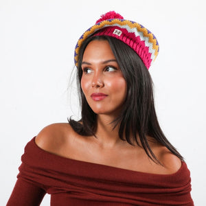 Gorro Boina Janice Fucsia Humana