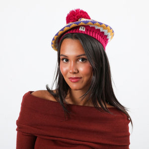 Gorro Boina Janice Fucsia Humana