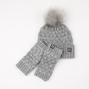 Set Gorro + Guante Judit Gris Humana