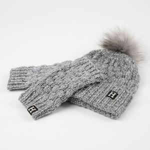 Set Gorro + Guante Judit Gris Humana