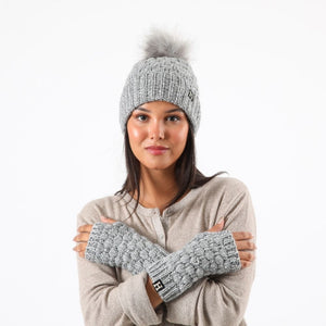 Set Gorro + Guante Judit Gris Humana