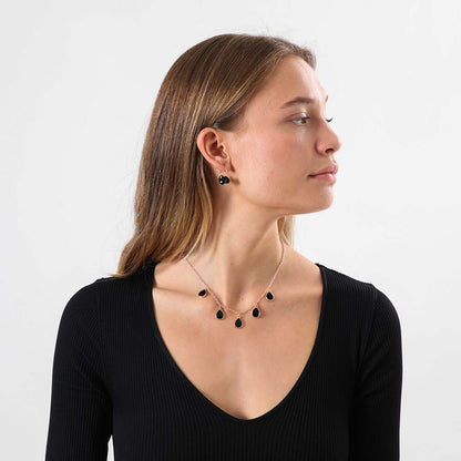 Collar Set Noelia Negro i-D