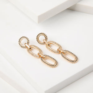 Aros Largo Punchy Paisley 14 Dorado i-D