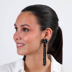 Aros Largo Negro Tatienne