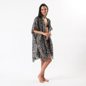 Kimono Leopard Gris i-D