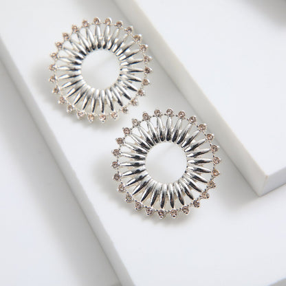 Aros Pegados Lina Plateado Tatienne