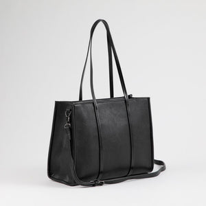 Cartera Tote Anais Ecocuero Negra Humana