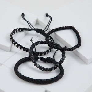 Set Pulseras Anibal Negro Gorillaz by Bobs