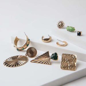 Set Aros Bole Dorado Humana