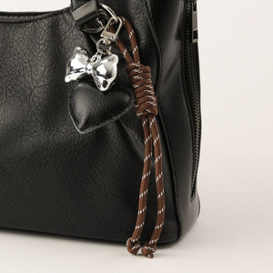 Charm Para Cartera Heart Negro Humana