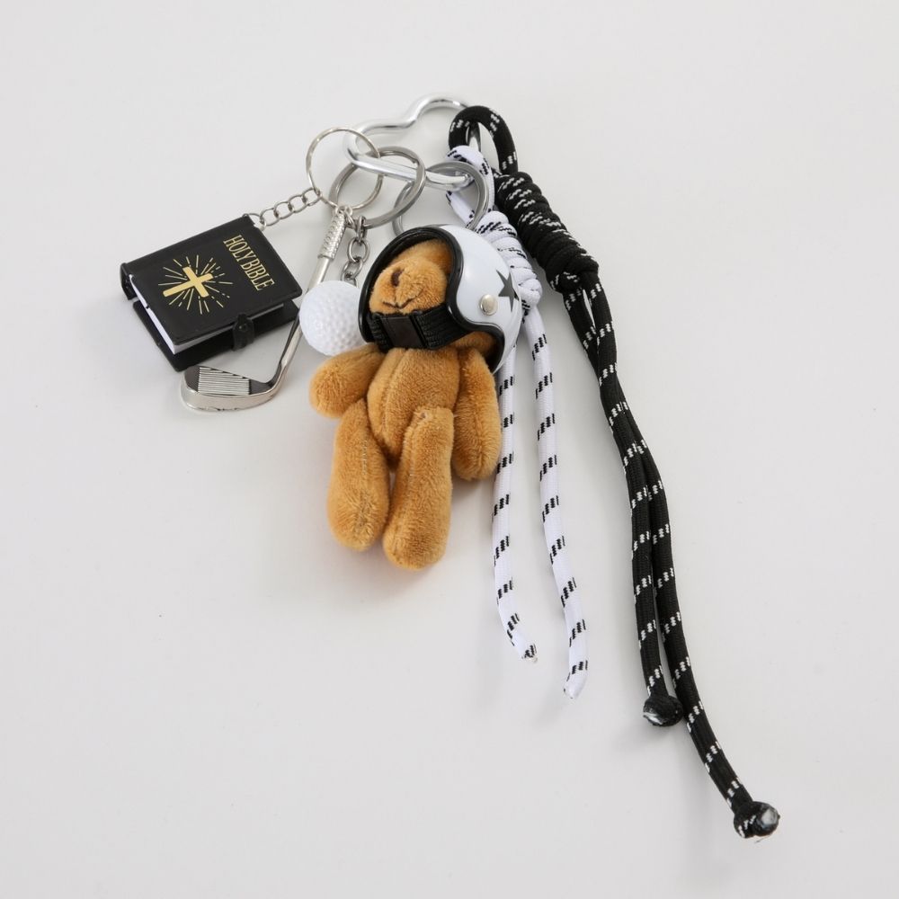 Charm Para Cartera Helmet Blanco Humana