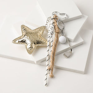 Charm Para Cartera Star Dorado Humana