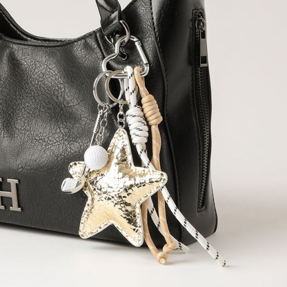 Charm Para Cartera Star Dorado Humana