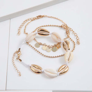 Set Tobilleras Almagro Dorada Humana