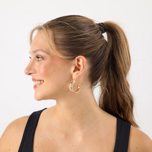 Aros Argolla Metal Power 31 Dorado i-D