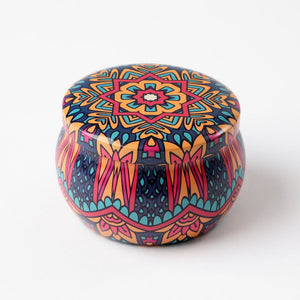 Joyero Metálico Mandala Naranjo Humana