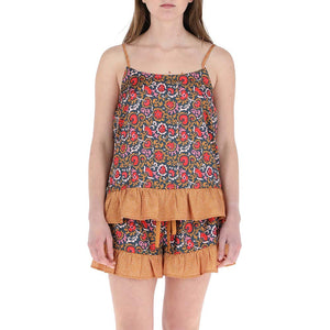 Pijama Corto Set Rococo Naranjo Talla L Humana