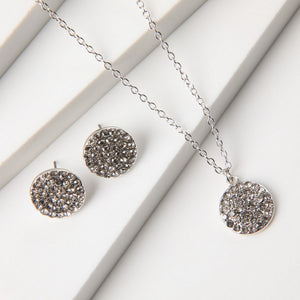 Set De Collar Rocio Plateado Humana