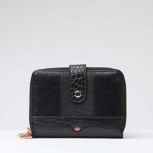 Billetera Mediana Gala Negra i-D