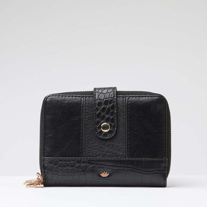 Billetera Mediana Gala Negra i-D