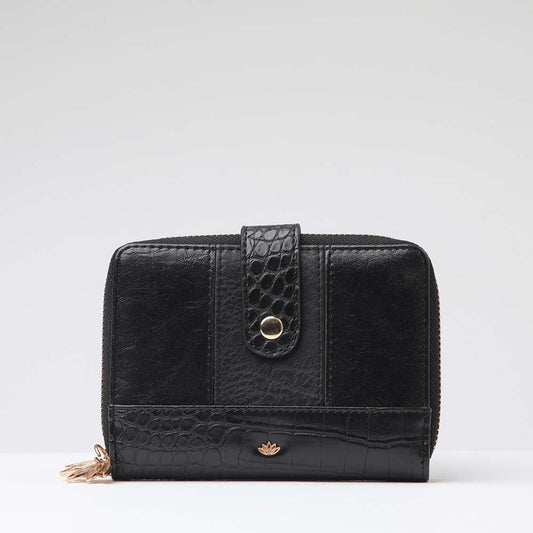 Billetera Mediana Gala Negra i-D