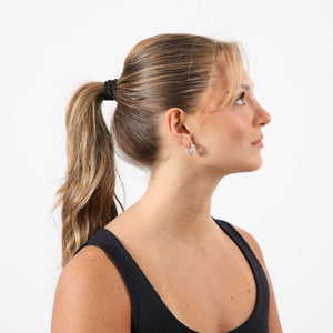 Aros Argolla Barbados Plateado Humana