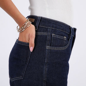 Set De 5 Pulseras Beige Dorado Humana