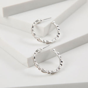 Aros Argolla Ariana Plateado Tatienne