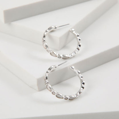 Aros Argolla Ariana Plateado Tatienne