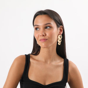 Aros Largo Vera Dorado i-D