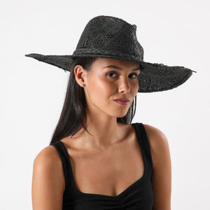 Sombrero Trenzado Negro Humana