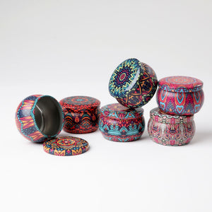 Joyero Metálico Mandala Naranjo Humana