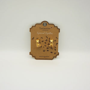 Aros Argollas Doradas Especial Hoops Rich Gold Tatienne