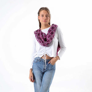 Pañuelo Estampado Cadaqués Morado Humana