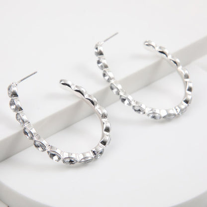 Aros Argolla Taylor Plateado Tatienne