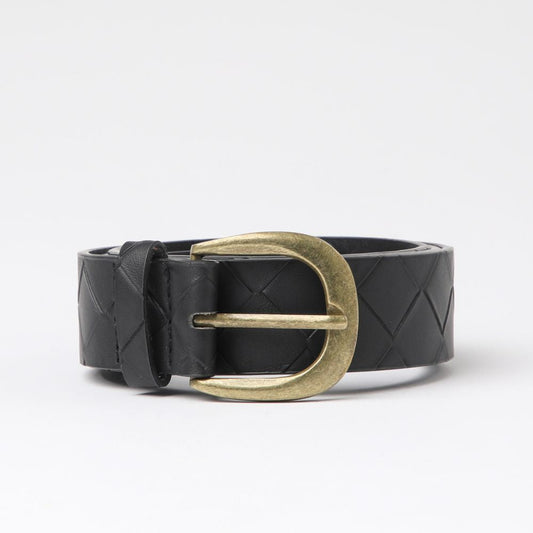 Cinturón Trenza Bronze Negro Humana