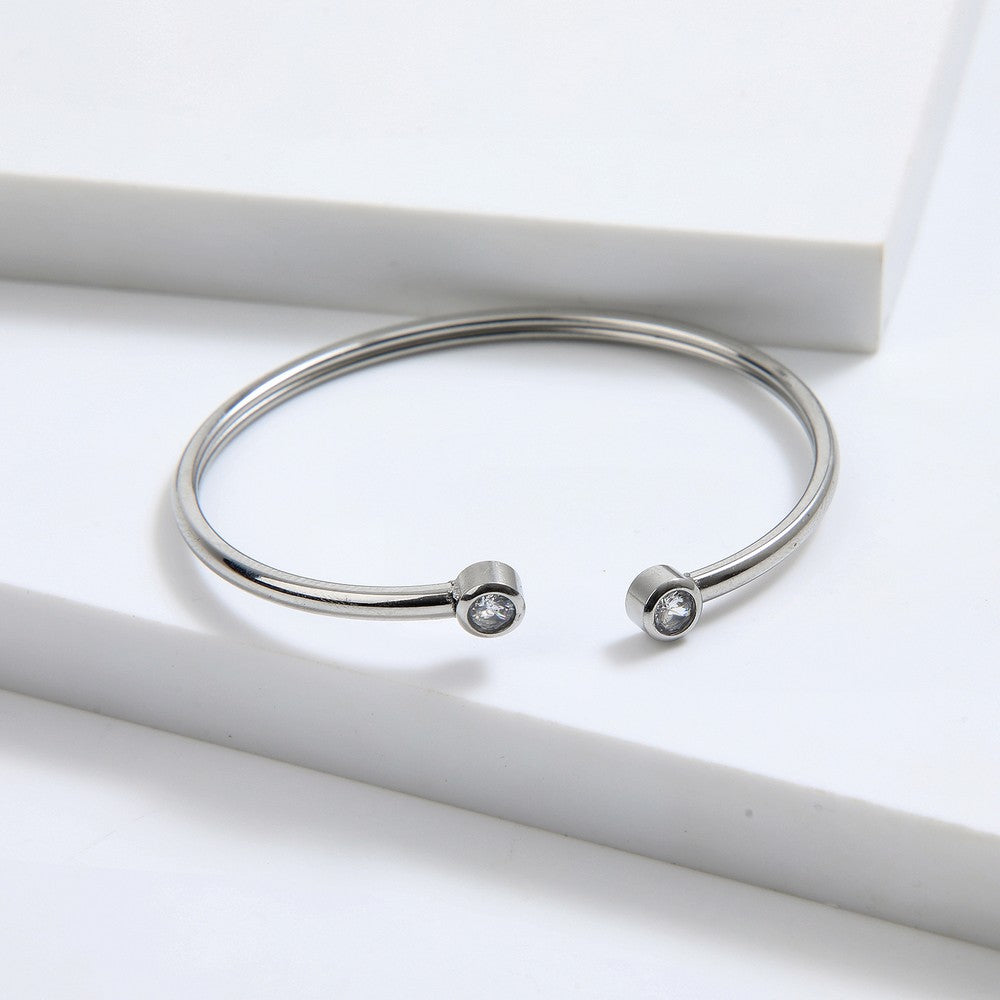 Brazalete Pulsera Malika Silver Humana