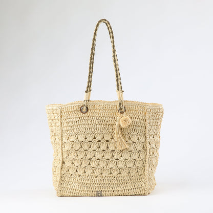 Cartera De Playa Scala Beige Humana