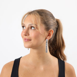 Aros Largo Panay Plateado Tatienne