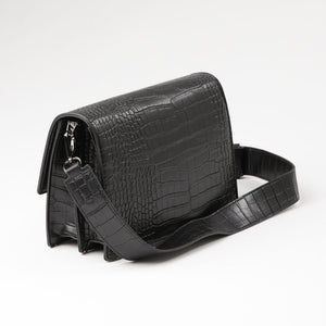 Cartera Bandolera Ecocuero Calais Negro  i-D