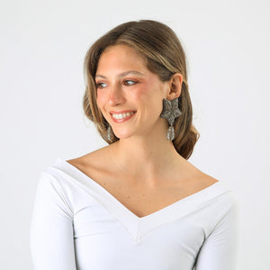 Aros Largos Star Dorado Humana